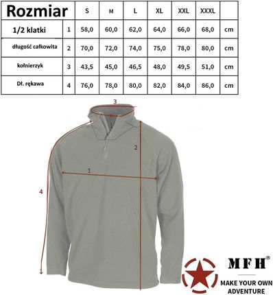 Bluza Troyer mikropolaru op.-camo 200 g/m2 S - zdjęcie 2
