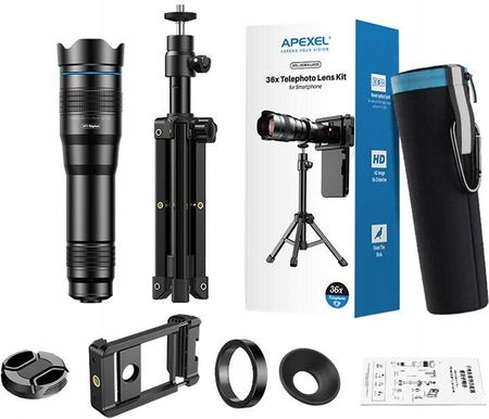 Apexel Teleskop Do Telefonu Obiektyw Teleskopowy Zoom 36X Statyw Etui (APLD10) - zdjęcie 4
