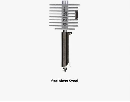 Bambu Lab Hotend dysza ze stali nierdzewnej A1 0,2 mm 0.2 mm Oryginalna (FAH018) - zdjęcie 2