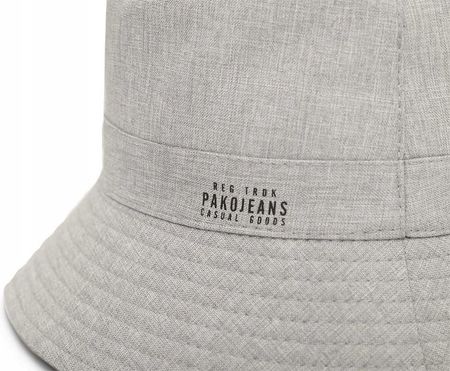 KAPELUSZ Letni z SIATKĄ Rybacki Bucket Hat POPIELATY Bawełniany Pako Jeans - zdjęcie 2