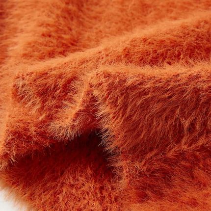 Sweter dziecięcy z dzianiny, palony pomarańcz, 128 - zdjęcie 3