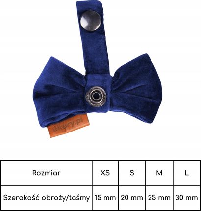 Muszka dla szczeniaka kotka pieska Chihuahua mucha Na Obrożę 15 mm Xs welur 1761319809 - zdjęcie 3