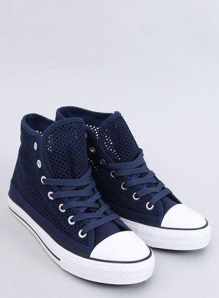Ażurowe trampki za kostkę MOUSSE NAVY 37 - zdjęcie 3