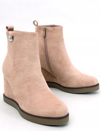 Botki na koturnie ROCHELLE KHAKI 40 - zdjęcie 2