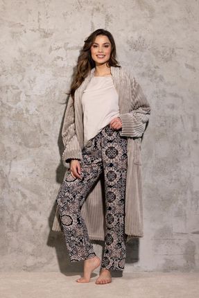 Szlafrok One And Only Long Beige - zdjęcie 2