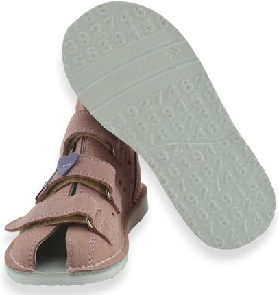 Kapcie profilaktyczne buty dla dziewczynki Danielki TA125/TA135 Pudrowy Róż - zdjęcie 2