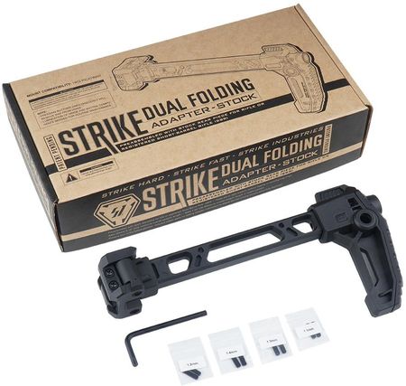 Strike Industries Kolba Składana Dual Folder Stock Qd Sling Czarna Si-Fsa-Dual-Stock - zdjęcie 2
