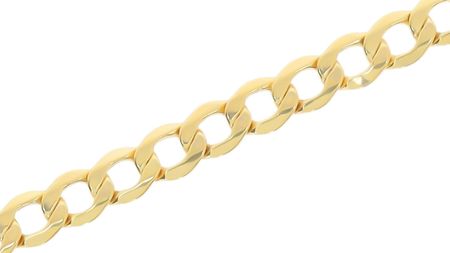Intergold Złoty łańcuszek pusty pancerka Próby 585 55 cm - zdjęcie 4