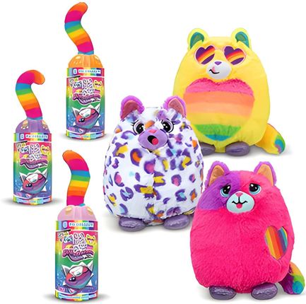 Basic Fun Maskotka niespodzianka kotek Misfittens Rainbow Cats s4 24 cm - zdjęcie 2