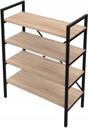 S&W Design Regał Loft Medium Lam 130X60 100X40 D4 Na Książki (Rml400040130D) - zdjęcie 3