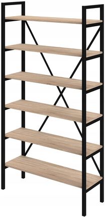 S&W Design Regał Loft Medium Lam 190X60 100X30 D6 Na Książki (Rml600030190D) - zdjęcie 2