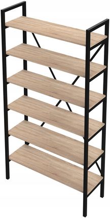 S&W Design Regał Loft Medium Lam 190X60 100X30 D6 Na Książki (Rml600030190D) - zdjęcie 3