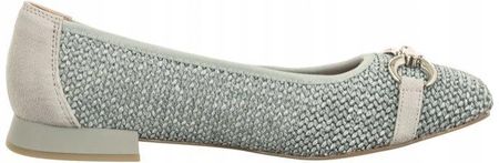 Buty Baleriny Damskie Caprice Niebieskie 9-22503 Lt. Blue Comb - zdjęcie 2