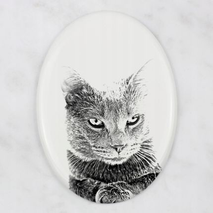 Art-Dog Chartreux - Płytka Pamiątkowa Ze Zdjęciem Kota, Płytka Nagrobna Z Nadrukiem - zdjęcie 4