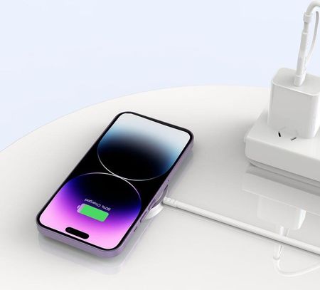 Tech-Protect Qi15W-A44 Magnetic Magsafe Wireless Charger Navy Blue - zdjęcie 3
