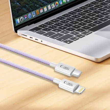Tech-Protect Ultraboost Lite Lightning Kabel Pd27W/3A 200cm Mauve - zdjęcie 2