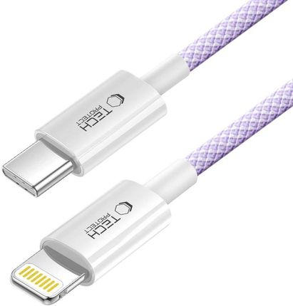 Tech-Protect Ultraboost Lite Lightning Kabel Pd27W/3A 200cm Mauve - zdjęcie 3