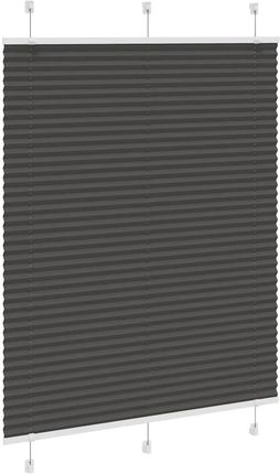 vidaXL Roleta Plisowana Czarna 110X100Cm Szerokość Tkaniny 109,4Cm (4015128) - zdjęcie 3