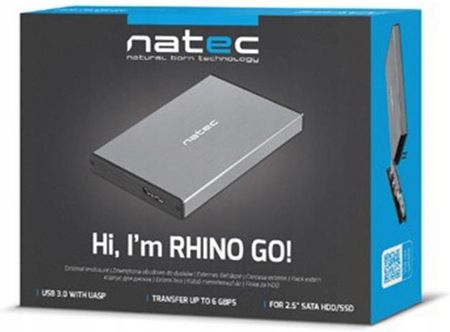 Natec Dysk Przenośny Natec-Go 320Gb 2.5'' USB 3.0 Szary (Natec320Gbgrey) - zdjęcie 5