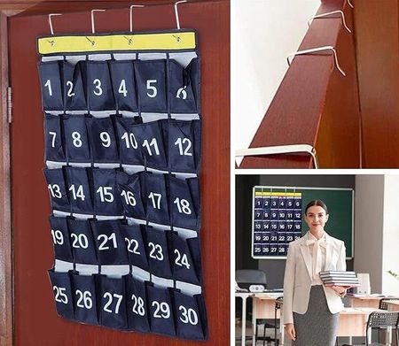 Organizer na Smartfony Telefony - Kieszonki Przechowywania do Szkoły Biura - zdjęcie 3