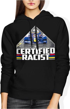 Certified Racist formula 1 f1 bolid Damska bluza z kapturem (M, Różowy) - zdjęcie 2