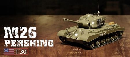 Heng Long Czołg zdalnie sterowany U.s. M26 Pershing 2.4GHz 1/30 Ir Dźwięk 1757688621 - zdjęcie 5