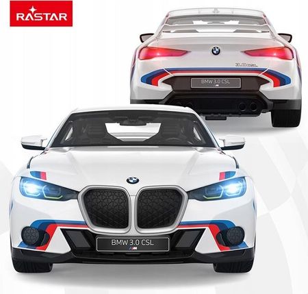 Duży samochód zdalnie sterowany Bmw 3 Csl Auto Rc Rastar na pilota Led 1775536640 - zdjęcie 2