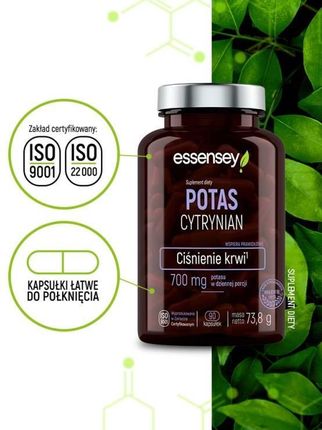 Trec Nutrition Essensey Potas Cytrynian 90kaps. - zdjęcie 3