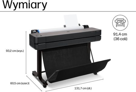 HP DesignJet T650 (5HB10D) - zdjęcie 4