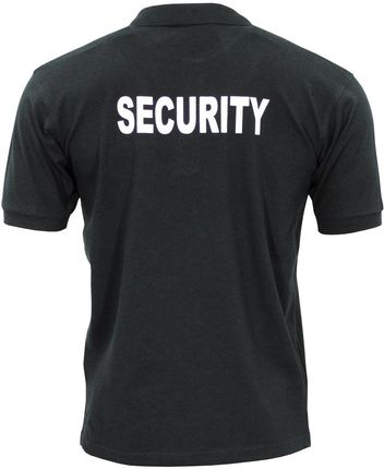 Bawełniana koszulka Polo MFH Security czarna L - zdjęcie 2