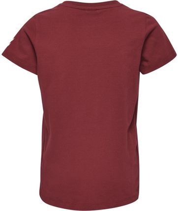 Hummel Koszulka Bawełniana Veni Kids S Bordowa - zdjęcie 2