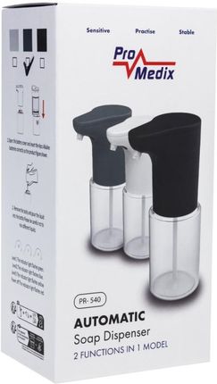 Promedix Bezdotykowy Dozownik Mydła, Pr-540 Gr Szary 300 Ml, Do Środka Do Dezynfekcji, Ipx4 (HPPRXINMPR540GR) - zdjęcie 2