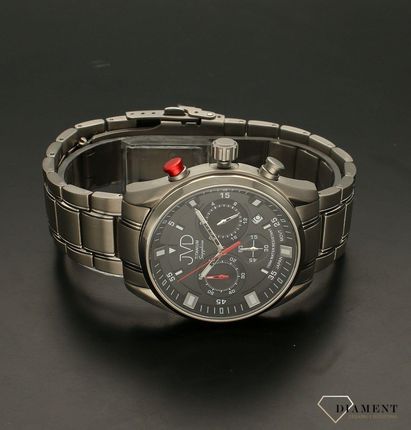 Zegarek męski JVD tytanowy na bransolecie Chronograf JE2005.1 - zdjęcie 2