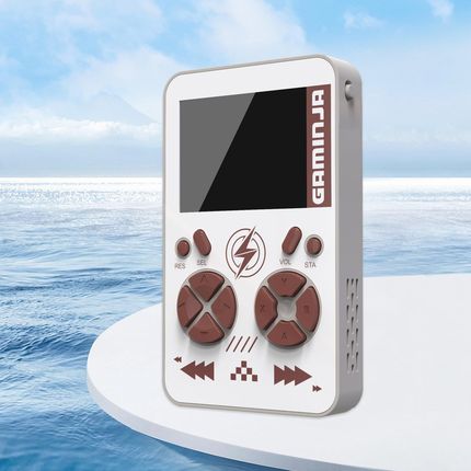 Gamjia Retro Color-Screen Magnetic-Charging Game Console & Power Bank - Biały - zdjęcie 3