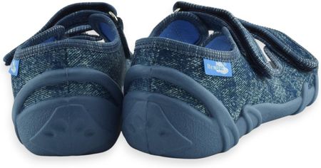 Chłopięce kapcie do przedszkola RenBut 33-378_P-1723 Jeans - zdjęcie 2