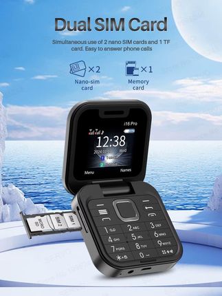 Mtk Bezpieczny Składany Telefon (Na 2 Karty Sim) (TEL_MKT_16) - zdjęcie 4