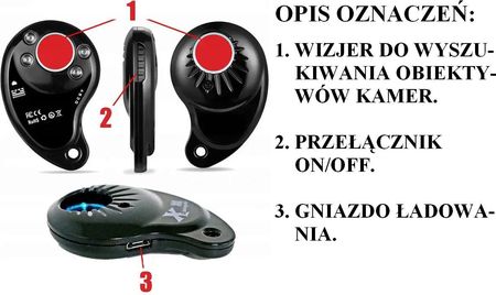 Mnbr Profesjonalny Wykrywacz Podsłuchów, Kamer, Podsłuchów Gsm (WYKR_MKM8000) - zdjęcie 5