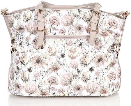 MONNARI Piękna wiosenna torebka damska w kwiaty Shopper - zdjęcie 4