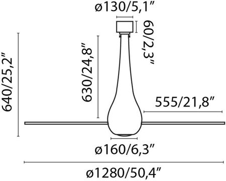 Faro Wentylator ETERFAN M LED czarny matowy/przezroczysty DC (32003-10) - zdjęcie 2