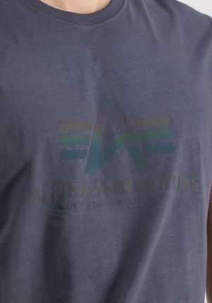 Alpha Industries T-shirt Rainbow Reflective (100501RR) greyblack - zdjęcie 2