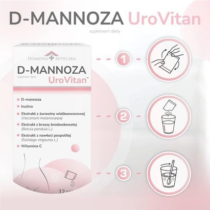 D-MANNOZA UroVitan 12 saszetek - zdjęcie 6