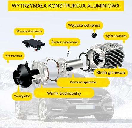 Vevor Ogrzewanie Postojowe 12V 8Kw Nagrzewnica - zdjęcie 5