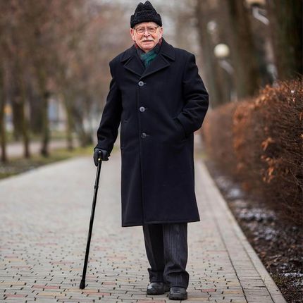 Składana laska do chodzenia ortopedyczna inwalidzka teleskopowa dla seniora - zdjęcie 2