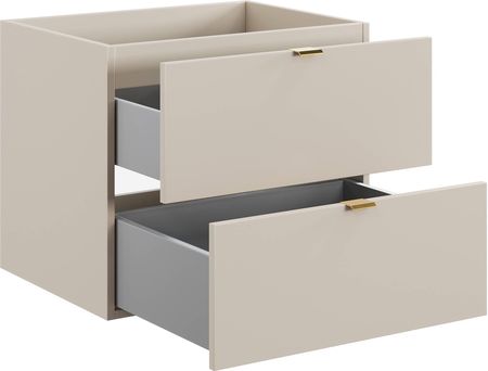 Comad Zestaw Szafka z Umywalką Meblową 60 cm i Słupek Wysoki Dalia Cashmere - zdjęcie 3