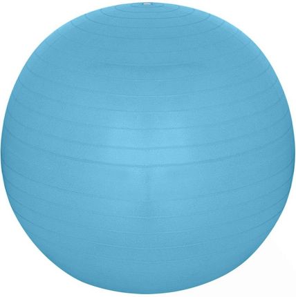 PIŁKA DO ĆWICZEŃ FITNESS 65CM ANTIBURST NIEBIESKA XQMAX - zdjęcie 3