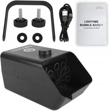 LIGHT4ME BUBBLE ACCU 1 akumulatorowa wytwornica baniek mydlanych przenośna maszyna do baniek 5000 mAh USB-C 10W - zdjęcie 3
