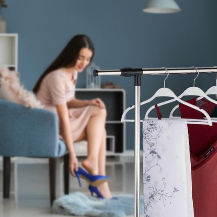 Relaxdays Relaksacyjne Wieszaki Na Ubrania Wykonane Ze Słomy Pszennej Zestaw 10szt. (100468050) - zdjęcie 2
