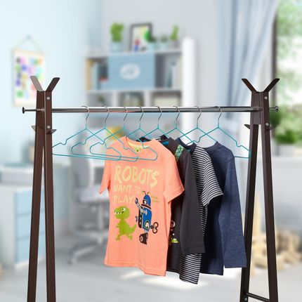 Relaxdays 100x Wieszaki Na Ubrania Dziecięce Różowe (100291040) - zdjęcie 2