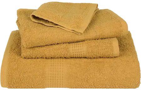 vidaXL Ręczniki 4Szt. Złoty 100X200Cm 360 Gsm 100% Bawełna - zdjęcie 2