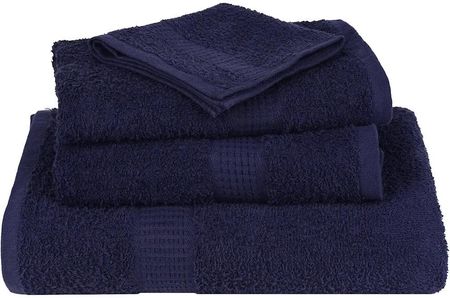 vidaXL Ręczniki Do Sauny 4Szt. Granatowy 360 Gsm 100% Bawełna - zdjęcie 2